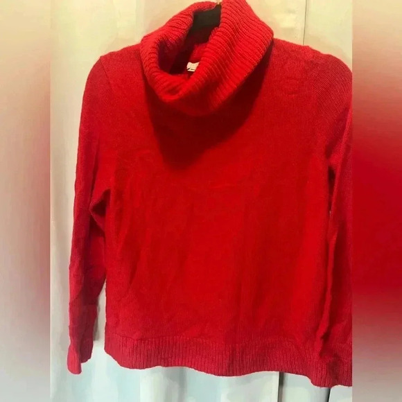 J Crew Merino Wool Blend Red Sweater Size medium - Picture 1 of 4